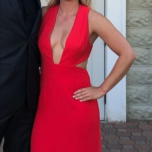Revolve red gown